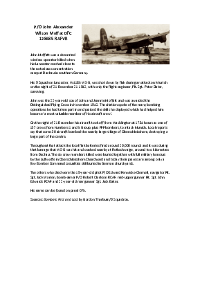 A preview of a PDF biography for Moffat, John Alexander Wilson